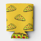 お洒落ヴィンテージピザ柄 缶クーラー (裏面)