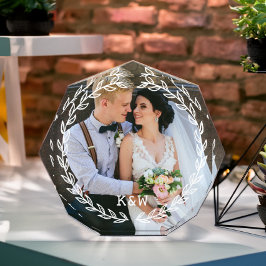 お洒落ヴィンテージフレモノグラムのーム フォトブロック