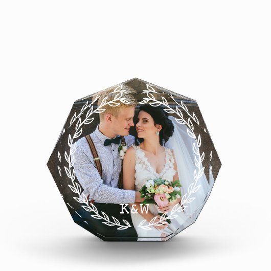 お洒落ヴィンテージフレモノグラムのーム フォトブロック (正面)