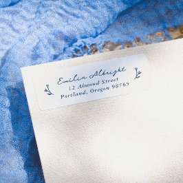 お洒落ヴィンテージフローラ差出人住所 ラベル