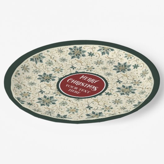 お洒落ヴィンテージプレート ペーパープレート (アングル)