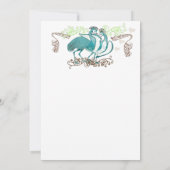 お洒落ヴィンテージラブバード結婚式招待状 招待状 (裏面)