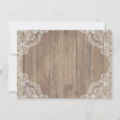 お洒落ヴィンテージレースオールドバ結婚ンズ セーブザデート (裏面)