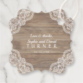 お洒落ヴィンテージレースオールドバ結婚ンズ フェイバータグ (裏面)