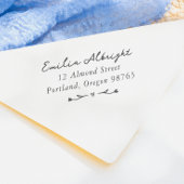 お洒落ヴィンテージ手描き差出人住所 セルフインキングスタンプ