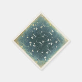 お洒落ヴィンテージ模様葉 スタンダードカクテルナプキン (角)