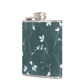 お洒落ヴィンテージ模様葉 フラスク (左)