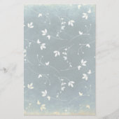 お洒落ヴィンテージ模様葉 便箋 (正面)