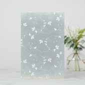 お洒落ヴィンテージ模様葉 便箋 (スタンド正面)