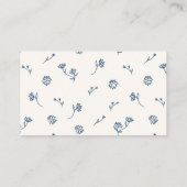 お洒落ヴィンテージ茶パーティーブライダルシャワー エンクロージャーカード (裏面)