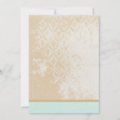 お洒落ヴィンテージ鳥かご結婚式招待状 招待状 (裏面)