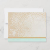 お洒落ヴィンテージ鳥ケ結婚ージのサンキューカード サンキューカード (裏面)