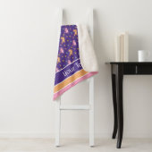 お洒落一輪花かわいらし柄 シェルパブランケット (インサイチュ)