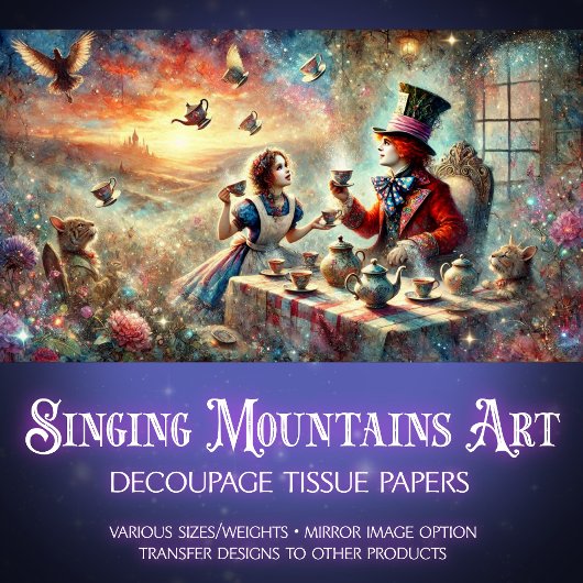 お洒落不機嫌Hatter Teaパーティー分離 薄葉紙