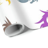 お洒落中国の龍図 ラッピングペーパー (ロールコーナー)