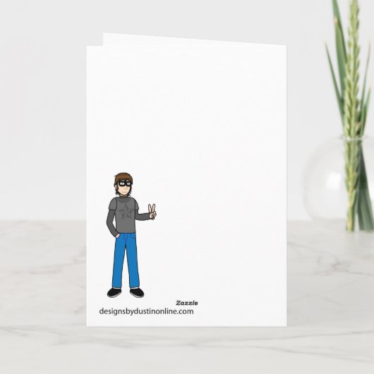 お洒落亀、ターリーの誕生日を持って素晴らし カード (裏面)