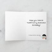 お洒落亀、ターリーの誕生日を持って素晴らし カード (内部)