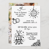 お洒落予測できなおもしろい結婚ズ 招待状 (正面/裏面)