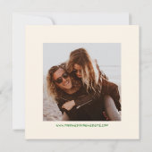 お洒落予測できな手弓結婚式 セーブザデート (裏面)