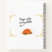 お洒落休日テーマスパイラルレシピ手帳 ノートブック (裏面)