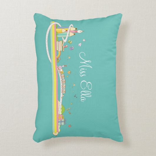 お洒落先生のシパーソナライズされたーン アクセントクッション (正面(垂直))