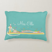 お洒落先生のシパーソナライズされたーン アクセントクッション (裏面)