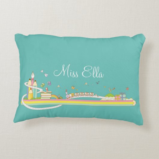 お洒落先生のシパーソナライズされたーン アクセントクッション (裏面)