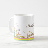 お洒落先生のシパーソナライズされたーン コーヒーマグカップ (正面左)