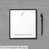 お洒落公証人サービスメモ帳 ノートパッド