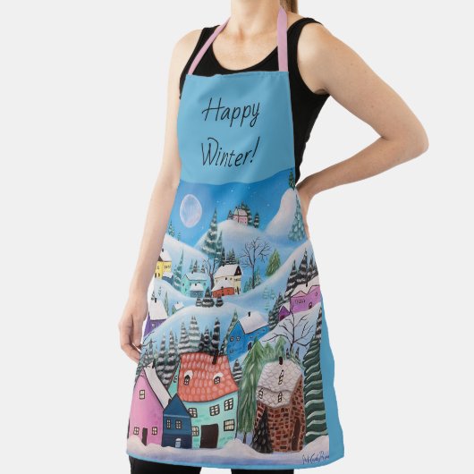 お洒落冬の風景 エプロン (インサイチュ)