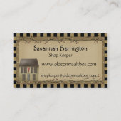 お洒落初期のサルトボックスハウス&シープ 名刺 (裏面)