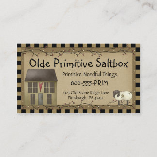 お洒落初期のSaltbox House Business Card 名刺