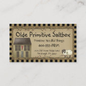 お洒落初期のSaltbox House Business Card 名刺 (正面)