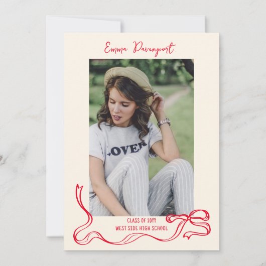 お洒落卒業党 招待状 (裏面)