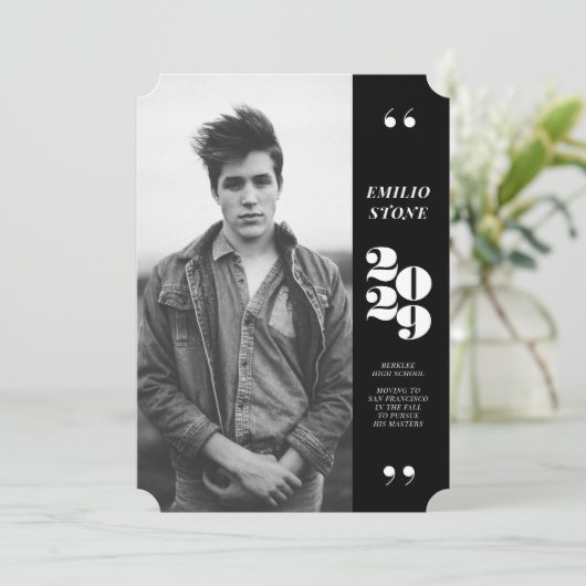 お洒落卒業 案内状 (スタンド正面)