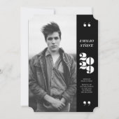 お洒落卒業 案内状 (正面)