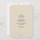 お洒落卒業 案内状 (裏面)