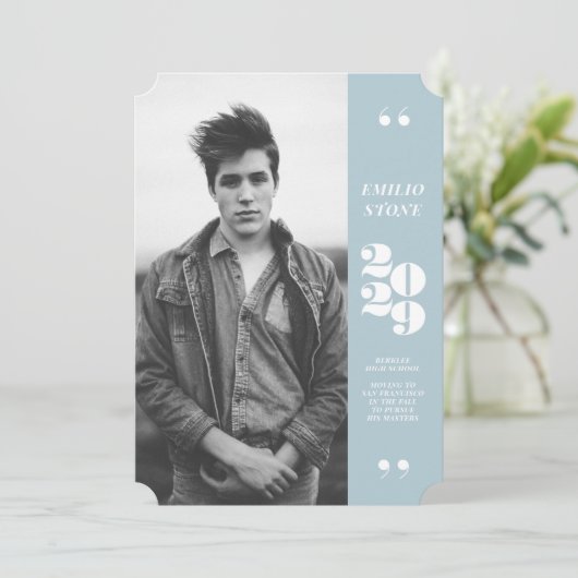 お洒落卒業 案内状 (スタンド正面)