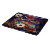 お洒落印象派フローラ絵画フクロウ カッティングボード (角)