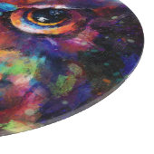 お洒落印象派フローラ絵画フクロウ カッティングボード (角)