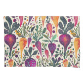 お洒落収穫鮮やか菜園 枕カバー (正面左)