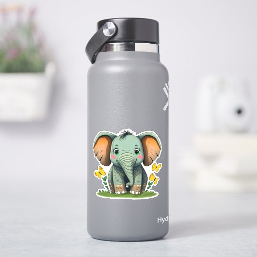 お洒落可愛い象のステッ子供へク シール (HydroFlask)