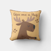 お洒落可愛い鹿パーソナライズされた引用文 クッション (正面)