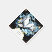 お洒落図書魔法ストーリーブック誕生日 スタンダードカクテルナプキン (角)