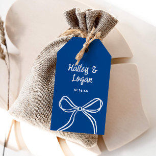 お洒落図解入りの、写真付きのモダンおもしろい結婚ズ ギフトタグ