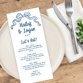 お洒落図解入りの、写真付きのモダンおもしろい結婚ズ メニュー