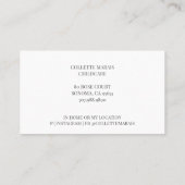 お洒落図解入りの、写真付きの育児名刺 名刺 (裏面)