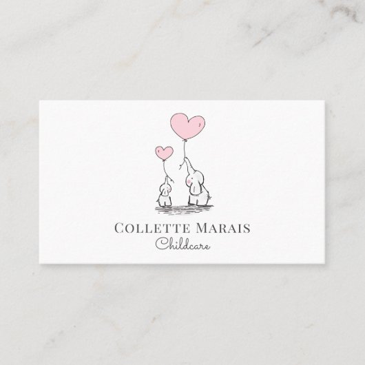 お洒落図解入りの、写真付きの育児名刺 名刺 (正面)