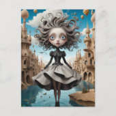 お洒落図解入りの、写真付きの葉 ポストカード (正面)