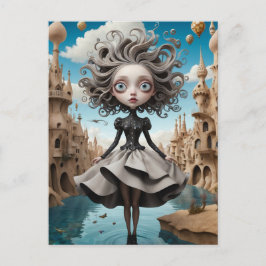 お洒落図解入りの、写真付きの葉 ポストカード